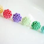 Hot Pink Resin Dahlia Flowe..