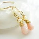 Dainty Peach Moonstone And..