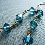 Striking Teal Swarovski Cr..