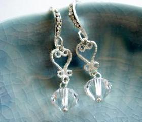 Aurora Unforgettable Sweet Heart Bridesmaid Earrings