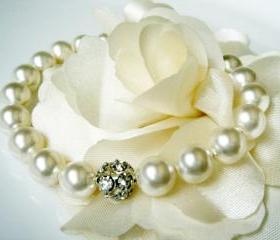 Catherine Unique Swarovski Pearl Bridesmaid Bridal Bracelet