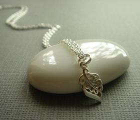 Nature's Leaf Sterling Silver Necklace