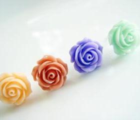 Choose Your Spring Flower Stud Earrings