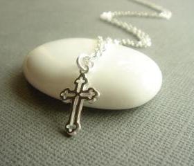 Everyday Sterling Silver Cross Necklace