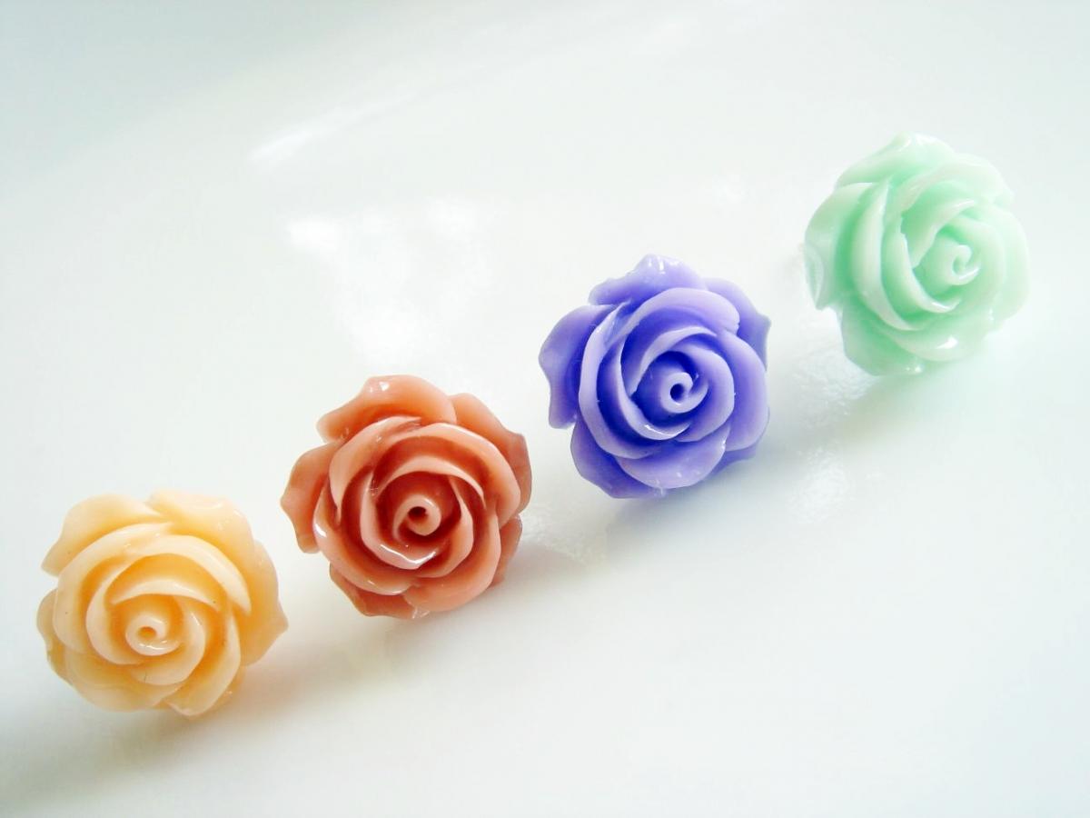 Choose Your Spring Flower Stud Earrings